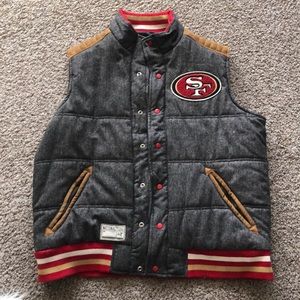 49ers Legacy Button up Reversible Vest